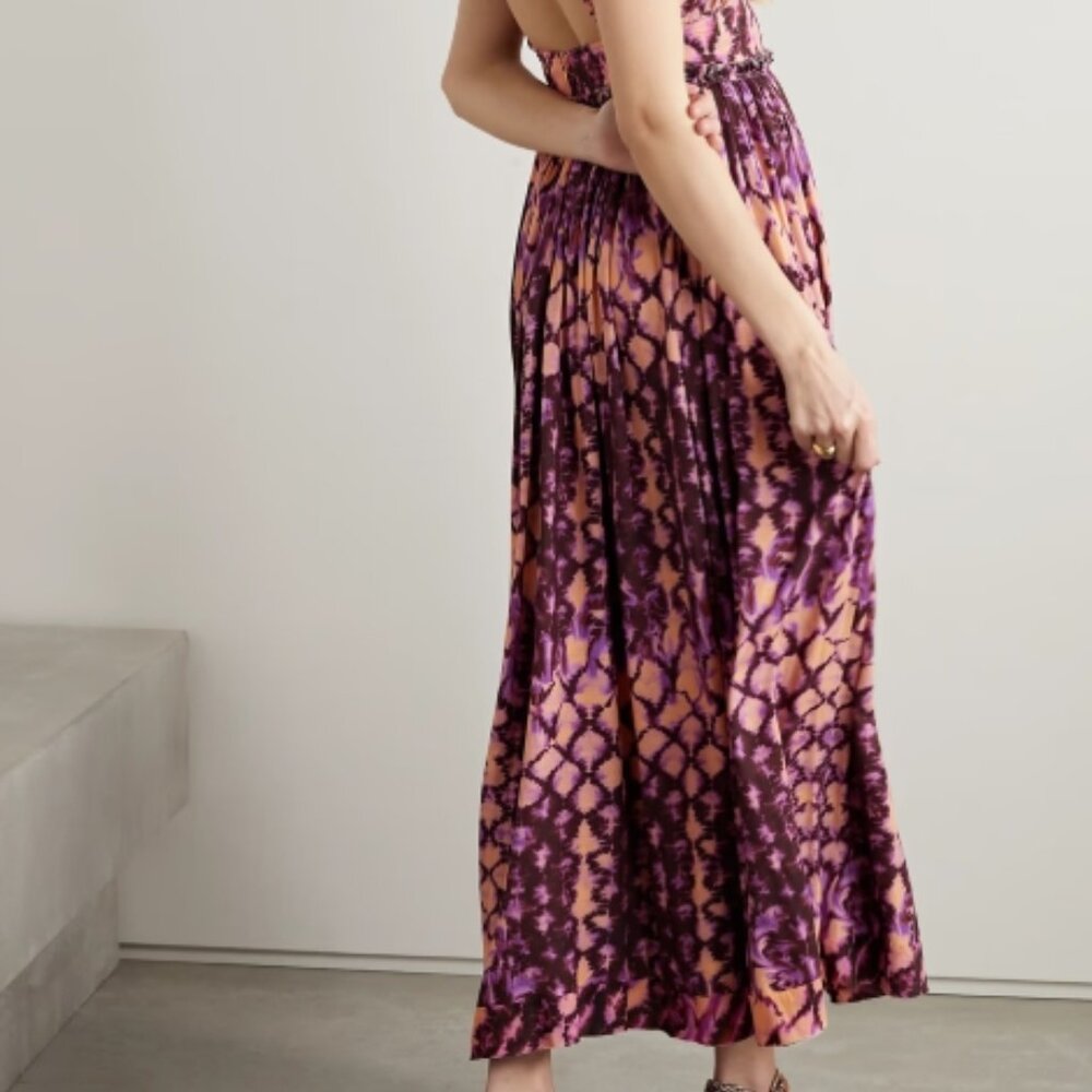 NWOT ULLA JOHNSON Freya Midi Dress in Wisteria S $570 - Picture 6 of 11